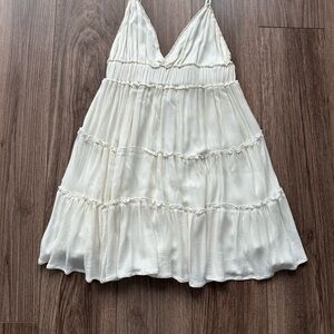 Cotton Candy LA White Tiered Dress
